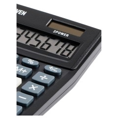 Калькулятор настольный Eleven Business Line CMB801-BK, 8 разрядов, двойное питание, 102*137*31мм, черный Калькулятор настольный Eleven Business Line CMB801-BK, 8 разрядов, двойное питание, 102*137*31мм, черный - фото 5
