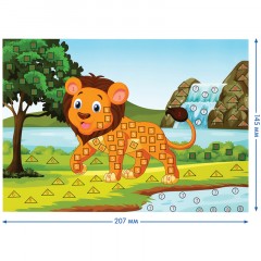 Мозаика гелевая Мульти-Пульти "Львенок" - фото 5