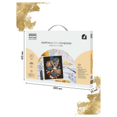 Картина по номерам на холсте ТРИ СОВЫ "Журавль", 40*50, с поталью, акриловыми красками и кистями - фото 5