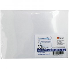 Конверт C5, KurtStrip, 162*229мм, б/подсказа, б/окна, отр. лента, внутр. запечатка - фото 2