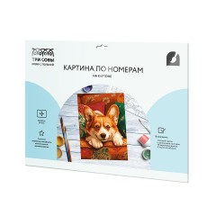 Картина по номерам на картоне ТРИ СОВЫ "Коржик", 30*40, с акриловыми красками и кистями Картина по номерам на картоне ТРИ СОВЫ "Коржик", 30*40, с акриловыми красками и кистями - фото 2