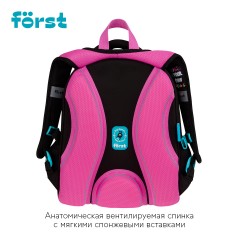 Ранец F?rst F-Top облегченный "Disco Lama" 36*28*15см, 2 отделения, 2 кармана, анатомическая спинка - фото 3
