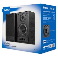 Колонки Sven SPS-702, 2*20W, деревянный корпус, черный Колонки Sven SPS-702, 2*20W, деревянный корпус, черный - фото 8