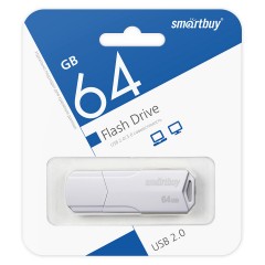 Память Smart Buy "Clue" 64GB, USB 2.0 Flash Drive, белый Память Smart Buy "Clue" 64GB, USB 2.0 Flash Drive, белый - фото 3