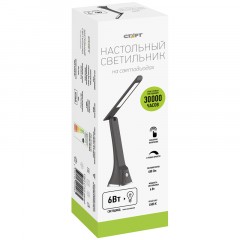Светильник настольный на подставке СТАРТ CT212, 6Вт, LED, сенс. упр., черный Светильник настольный на подставке СТАРТ CT212, 6Вт, LED, сенс. упр., черный - фото 9