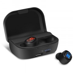 Наушники с микрофоном беспроводные Defender Twins 639, Bluetooth 5.0, TWS, powerbank 2000мАч, разъем Micro-USB, черный Наушники с микрофоном беспроводные Defender Twins 639, Bluetooth 5.0, TWS, powerbank 2000мАч, разъем Micro-USB, черный - фото 8