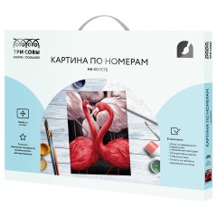 Картина по номерам на холсте ТРИ СОВЫ "Розовые фламинго", 30*40, с акриловыми красками и кистями Картина по номерам на холсте ТРИ СОВЫ "Розовые фламинго", 30*40, с акриловыми красками и кистями - фото 2