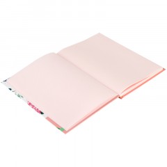 Скетчбук 80л., А5 BG "Цветущая гортензия", 7БЦ, матовая ламинация, розовый блок, 80г/м2 - фото 4