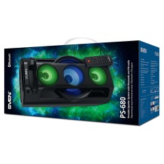 Колонка портативная Sven PS-680, 65W, Bluetooth, FM, USB, microSD, LED-дисплей, пульт, караоке, подсветка, черный Колонка портативная Sven PS-680, 65W, Bluetooth, FM, USB, microSD, LED-дисплей, пульт, караоке, подсветка, черный - фото 4