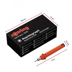 Пишущий элемент для рапидографа Rotring 1,0мм, картон. упаковка - фото 3