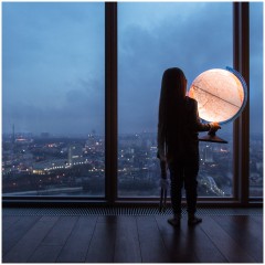 Глобус физико-политический рельефный Globen, 32см, с подсветкой на круглой подставке - фото 9