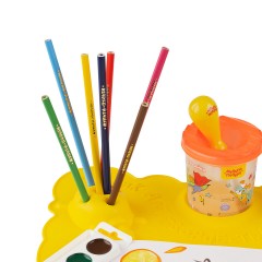 Коврик для творчества Мульти-Пульти силиконовый, желтый, 415*370мм, европодвес - фото 8