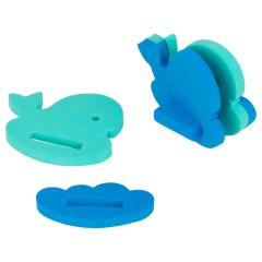 Игрушка-конструктор для купания ТРИ СОВЫ "Краб и кит", EVA, 6 элементов, 2 игрушки - фото 5