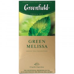 Чай Greenfield Green Melissa зеленый фольгир.25пак/уп 0435-10 Чай Greenfield Green Melissa зеленый фольгир.25пак/уп 0435-10 - фото 2
