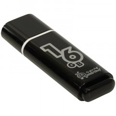 Флеш-память Smartbuy Glossy, 16Gb, USB 2.0, чер, SB16GBGS-K Флеш-память Smartbuy Glossy, 16Gb, USB 2.0, чер, SB16GBGS-K - фото 2