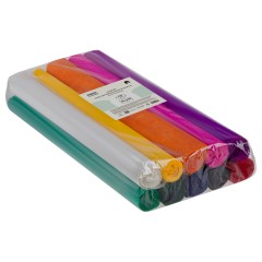 Набор крепированной бумаги ТРИ СОВЫ, 50*250см, 110г/м2, 10шт, интенсив, в рулонах