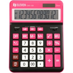 Калькулятор настольный Eleven CDC-120-BK/RD, 12 разрядов, двойное питание, 155*206*38мм, черный/красный Калькулятор настольный Eleven CDC-120-BK/RD, 12 разрядов, двойное питание, 155*206*38мм, черный/красный - фото 2