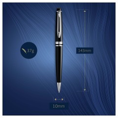 Ручка шариковая Waterman "Expert Black PT" синяя, 1,0мм, подарочная упаковка - фото 2