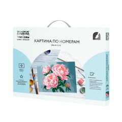 Картина по номерам на холсте ТРИ СОВЫ "Цветущие пионы", 30*40, с акриловыми красками и кистями Картина по номерам на холсте ТРИ СОВЫ "Цветущие пионы", 30*40, с акриловыми красками и кистями - фото 2