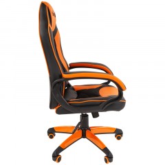 Кресло игровое Helmi HL-S16 "Pilot", экокожа, черная/оранжевая, механизм качания Кресло игровое Helmi HL-S16 "Pilot", экокожа, черная/оранжевая, механизм качания - фото 3