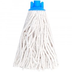 Насадка МОП для швабры OfficeClean Professional, веревочная, крепл. еврорезьба, хлопок, ворс 27см, 140г, белая - фото 2