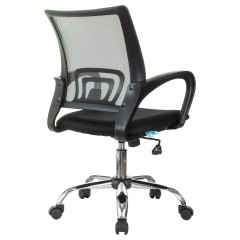 Кресло оператора Helmi HL-M95 (695) "Airy", СН, спинка сетка серая/сиденье ткань TW черная, механизм качания Кресло оператора Helmi HL-M95 (695) "Airy", СН, спинка сетка серая/сиденье ткань TW черная, механизм качания - фото 4