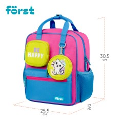 Рюкзак F?rst F-Kids "Be Happy!" 30,5*25,5*12см, 1 отделение, 5 карманов, эргономичная спинка Рюкзак F?rst F-Kids "Be Happy!" 30,5*25,5*12см, 1 отделение, 5 карманов, эргономичная спинка - фото 8