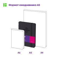 Ежедневник недатированный, А5, 136л., кожзам, Berlingo "Color Zone", черн. срез, с резинкой, черный Ежедневник недатированный, А5, 136л., кожзам, Berlingo "Color Zone", черн. срез, с резинкой, черный - фото 9
