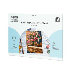 Картина по номерам на картоне ТРИ СОВЫ "Цветочная мелодия", 30*40, с акриловыми красками и кистями Картина по номерам на картоне ТРИ СОВЫ "Цветочная мелодия", 30*40, с акриловыми красками и кистями - фото 2
