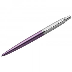 Ручка шариковая Parker "Jotter Victoria Violet Chrome CT" синяя, 1,0мм, кнопочный механизм, блистер Ручка шариковая Parker "Jotter Victoria Violet Chrome CT" синяя, 1,0мм, кнопочный механизм, блистер - фото 2