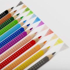 Карандаши цветные Faber-Castell "Grip", 12цв., трехгран., заточен., картон, европодвес Карандаши цветные Faber-Castell "Grip", 12цв., трехгран., заточен., картон, европодвес - фото 6