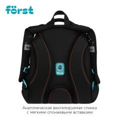 Ранец F?rst F-Top облегченный "Hey!" 36*28*15см, 2 отделения, 2 кармана, анатомическая спинка - фото 3