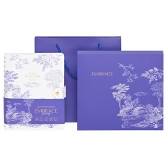 Ежедневник недатированный, А5, 136л., мягкий переплет, экокожа, BG "Embrace. Serenity", на гребне, подарочная  коробка, ручка в комплекте