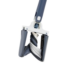 Швабра c отжимом x-type, плоская, OfficeClean Professional, мет. ручка 120 см., две насадки из микрофибры - фото 4