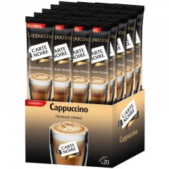 Кофе растворимый Carte Noire "Capuccino", сублимированный, порционный, 20 пакетиков*15г, картонная коробка Кофе растворимый Carte Noire "Capuccino", сублимированный, порционный, 20 пакетиков*15г, картонная коробка - фото 2