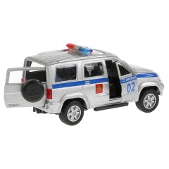 Машина игрушечная Технопарк "Полиция. УАЗ патриот", UAZ, металл., 12см, инерционная, с подвижными элементами Машина игрушечная Технопарк "Полиция. УАЗ патриот", UAZ, металл., 12см, инерционная, с подвижными элементами - фото 6