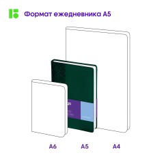 Ежедневник недатированный, А5, 160л., кожзам, Berlingo "Vivella Prestige", зеленый Ежедневник недатированный, А5, 160л., кожзам, Berlingo "Vivella Prestige", зеленый - фото 9