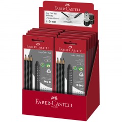 Набор карандашей ч/г Faber-Castell "Grip 2001" 3шт., трехран., заточен., ластик, точилка, черный блистер Набор карандашей ч/г Faber-Castell "Grip 2001" 3шт., трехран., заточен., ластик, точилка, черный блистер - фото 8