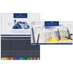 Карандаши цветные Faber-Castell "Goldfaber", 36цв., круглые, заточен., метал. коробка Карандаши цветные Faber-Castell "Goldfaber", 36цв., круглые, заточен., метал. коробка - фото 3
