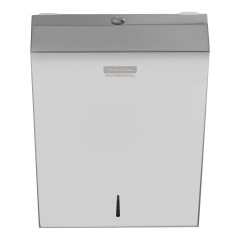 Диспенсер для полотенец листовых OfficeClean Professional (V-сл.), нержавеющая сталь, глянцевое покрытие - фото 3