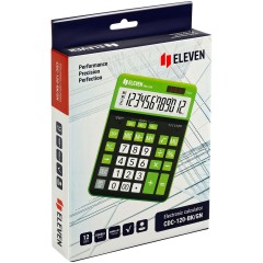 Калькулятор настольный Eleven CDC-120-BK/GN, 12 разрядов, двойное питание, 155*206*38мм, черный/салатовый Калькулятор настольный Eleven CDC-120-BK/GN, 12 разрядов, двойное питание, 155*206*38мм, черный/салатовый - фото 6