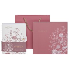 Ежедневник недатированный, А5, 136л., мягкий переплет, экокожа, BG "Embrace.Calmness", на гребне, подарочная  коробка, ручка в комплекте