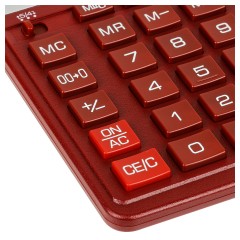 Калькулятор настольный Eleven SDC-888X-RD, 12 разрядов, двойное питание, 158*203*31мм, красный Калькулятор настольный Eleven SDC-888X-RD, 12 разрядов, двойное питание, 158*203*31мм, красный - фото 3