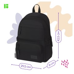 Рюкзак Berlingo "Classic" 42,5*29,5*16см, 1 отделение, 5 карманов, уплотненная спинка - фото 3
