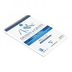 Скетчбук 30л., А4 Clairefontaine на гребне, мелкозернистая, 180г/м2 - фото 4