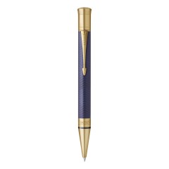 Ручка шариковая Parker "Duofold Prestige Blue Chevron GT" черная, 1,0мм, подарочная упаковка Ручка шариковая Parker "Duofold Prestige Blue Chevron GT" черная, 1,0мм, подарочная упаковка - фото 2