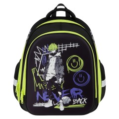 Ранец ArtSpace School Friend Light "Never look back" 35*29*12см, 2 отделения, 2 кармана, анатомическая спинка Ранец ArtSpace School Friend Light "Never look back" 35*29*12см, 2 отделения, 2 кармана, анатомическая спинка - фото 2