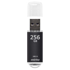 Память Smart Buy "V-Cut"  256GB, USB 3.0 Flash Drive, черный (металл. корпус ) - фото 3