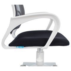Кресло оператора Helmi HL-M95 R (W695) "Airy", спинка сетка серая/сиденье ткань TW серая, пиастра, пластик белый Кресло оператора Helmi HL-M95 R (W695) "Airy", спинка сетка серая/сиденье ткань TW серая, пиастра, пластик белый - фото 7