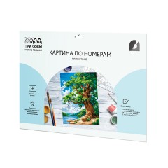 Картина по номерам на картоне ТРИ СОВЫ "Дуб у озера", 30*40, с акриловыми красками и кистями Картина по номерам на картоне ТРИ СОВЫ "Дуб у озера", 30*40, с акриловыми красками и кистями - фото 2
